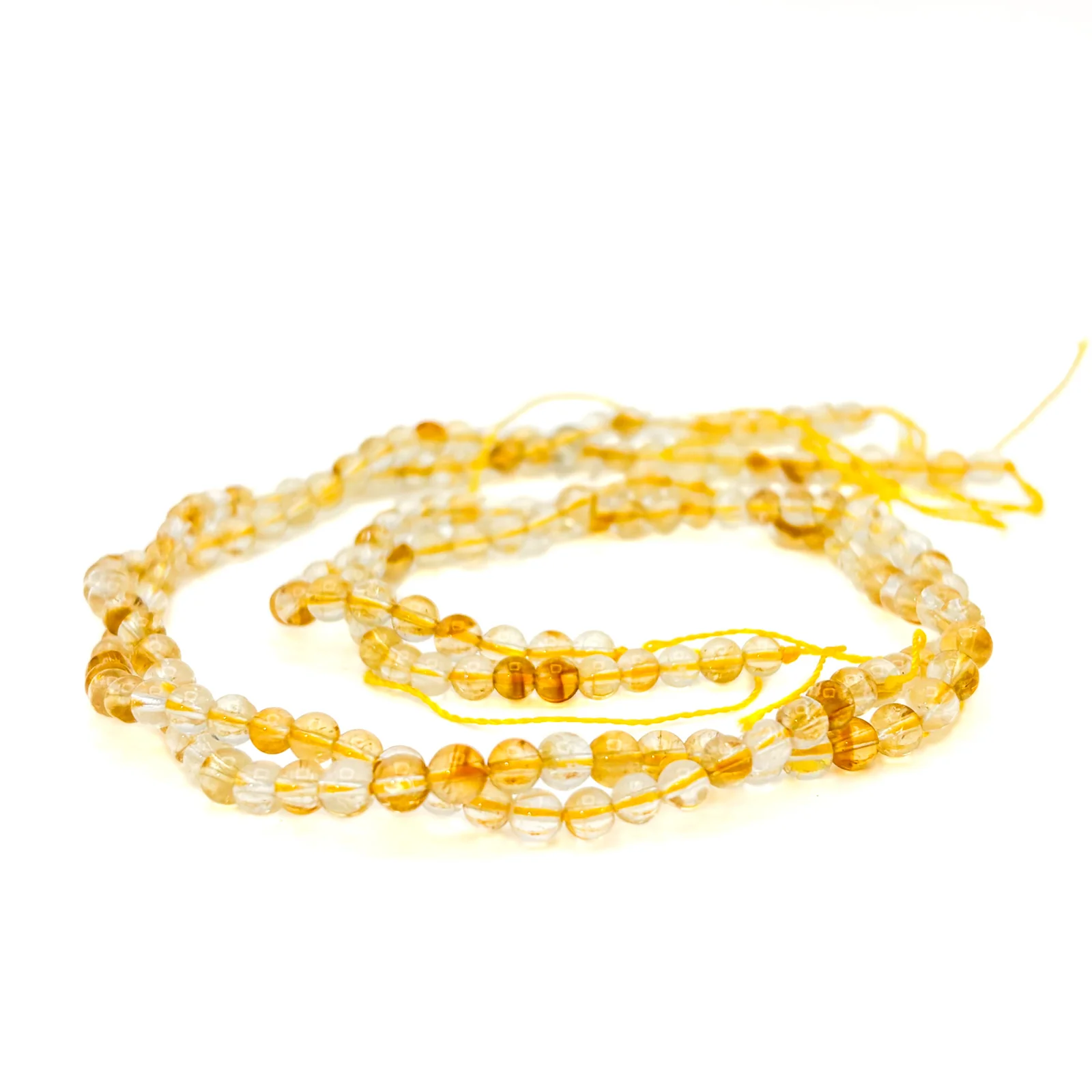 Citrine 4mm Smooth Rounds Bead Strand - Image 9