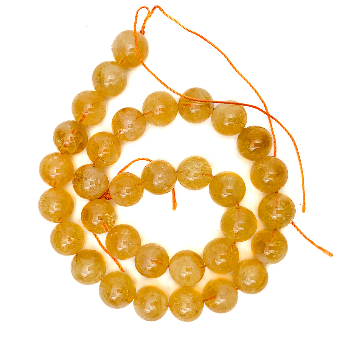 Citrine AAA, AA Smooth Rounds in 8mm, 9mm & 12mm - Image 4
