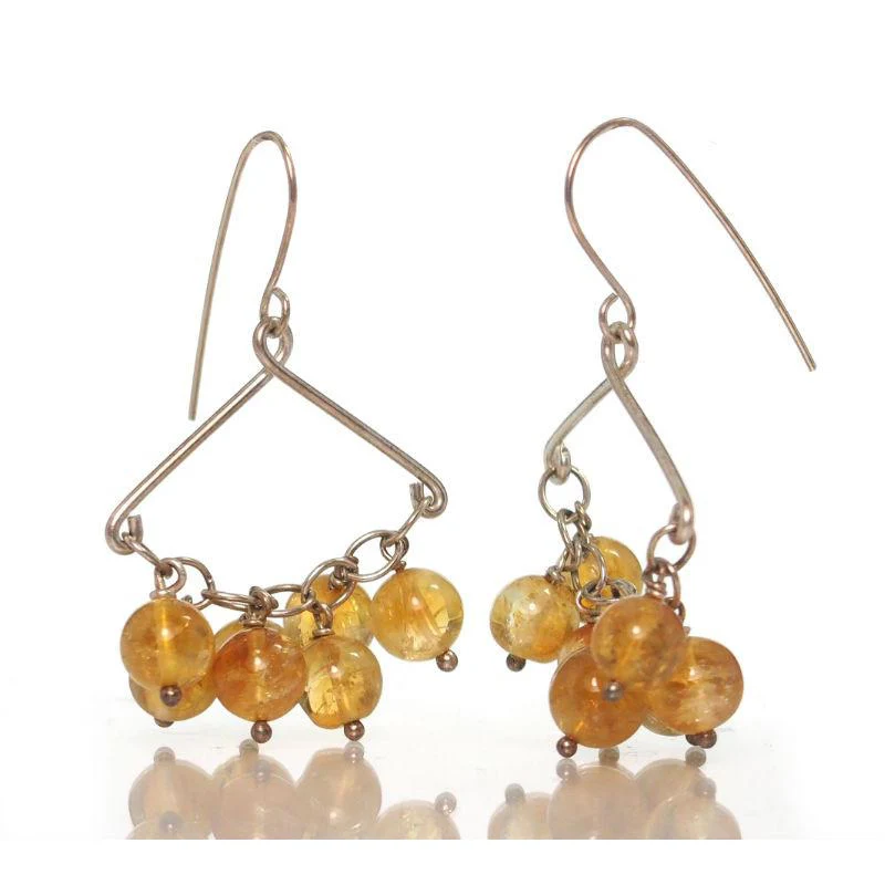 Citrine Earrings with Sterling Silver Ear Wires - Image 2