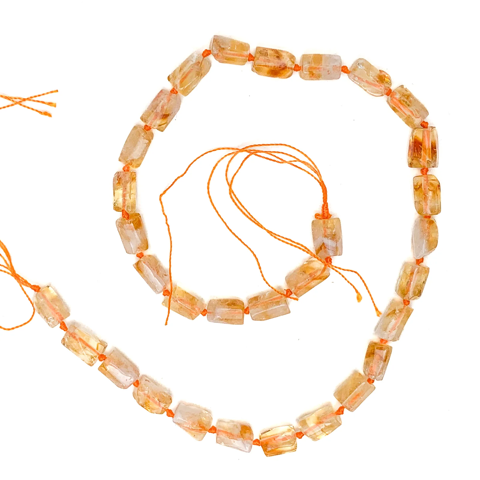 Citrine Small Rectangles Bead Strand - Image 2