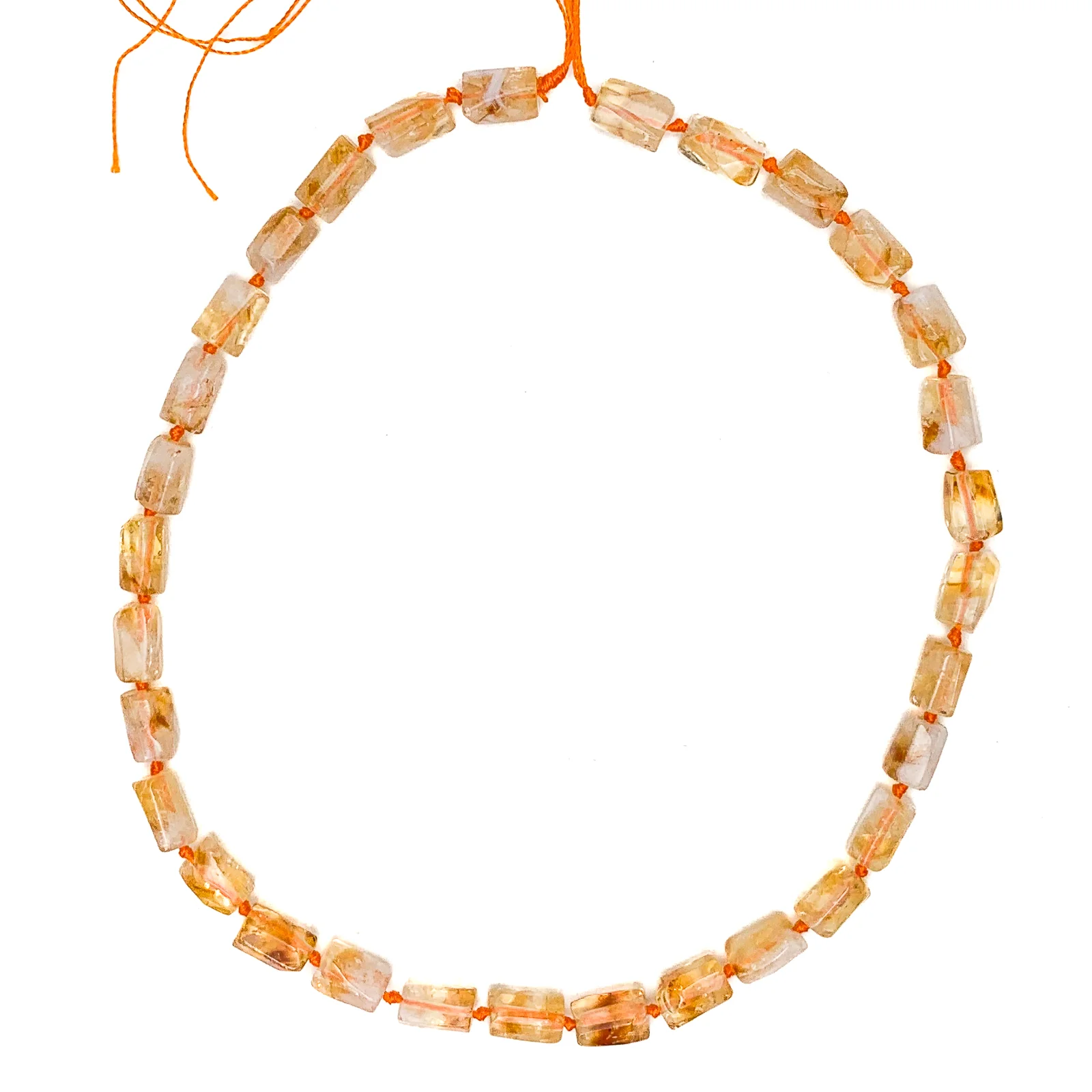 Citrine Small Rectangles Bead Strand - Image 3