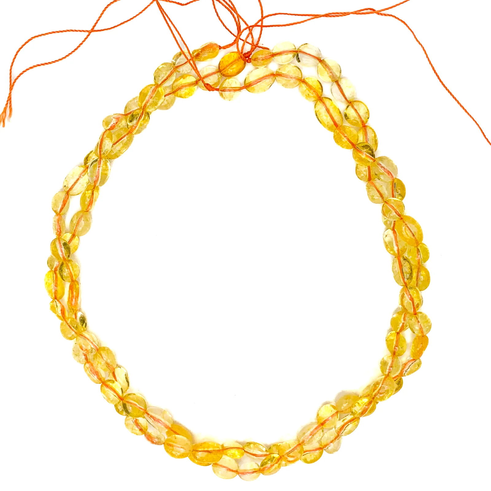 Citrine Small Smooth Pebbles Bead Strand - Image 3
