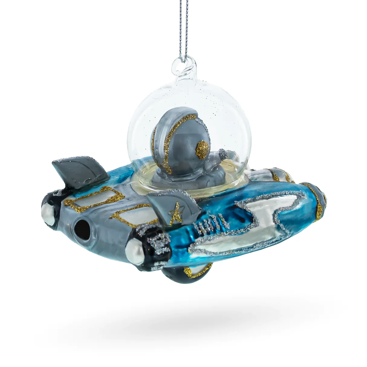 Santa's Classic Retro Racing Car Ornament PS - Image 3
