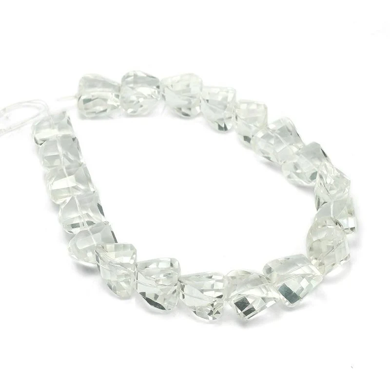 Clear Quartz Faceted Chunk Strand - Image 3