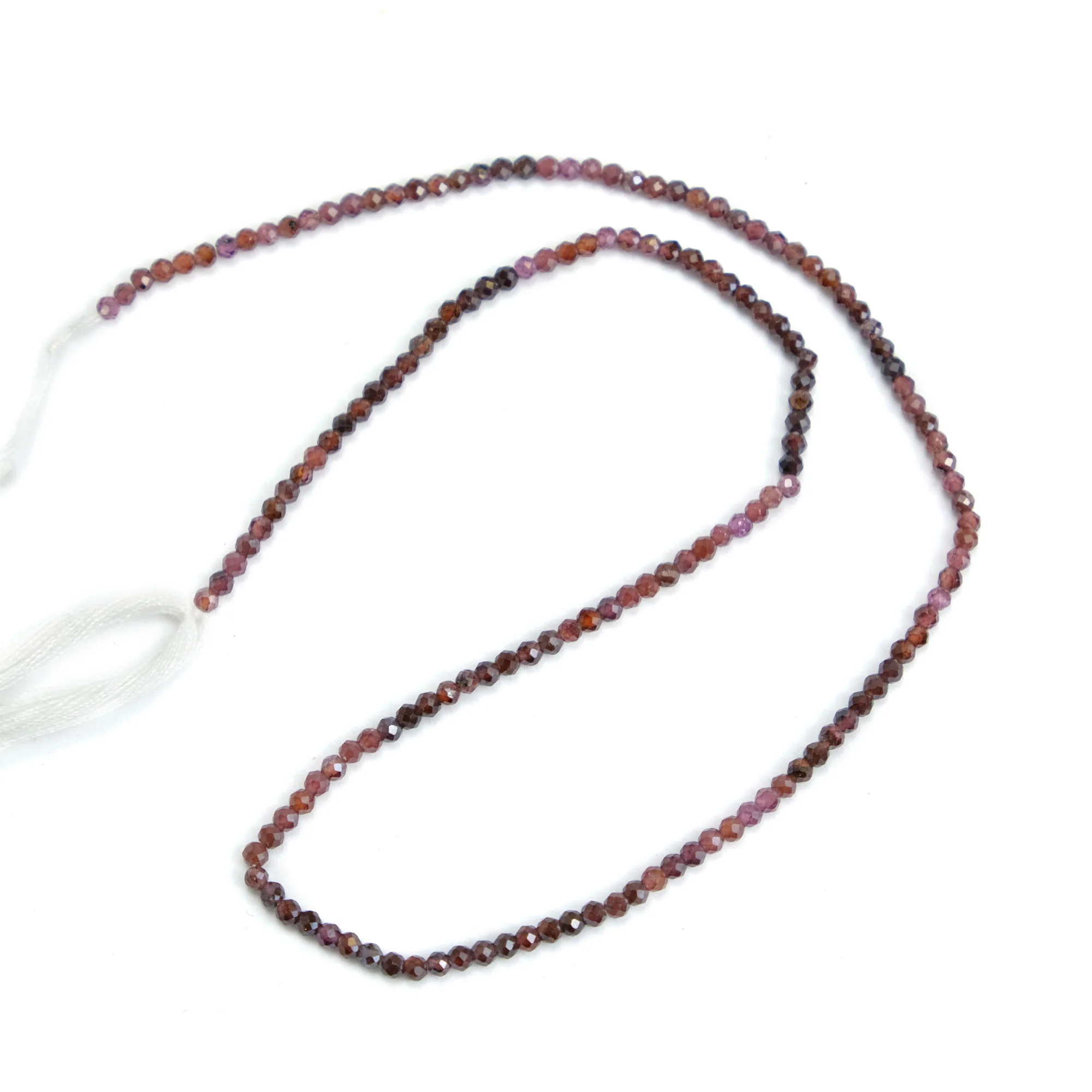 Ombre Garnet 2mm Faceted Rounds - Image 2