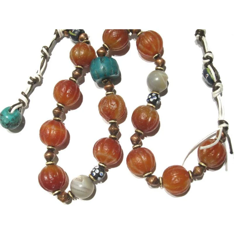 Contemporary Indian Carnelian Heirloom Necklace 4 - Image 3