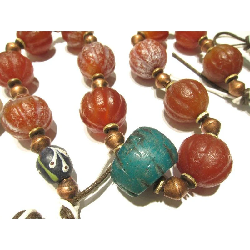 Contemporary Indian Carnelian Heirloom Necklace 5 - Image 4