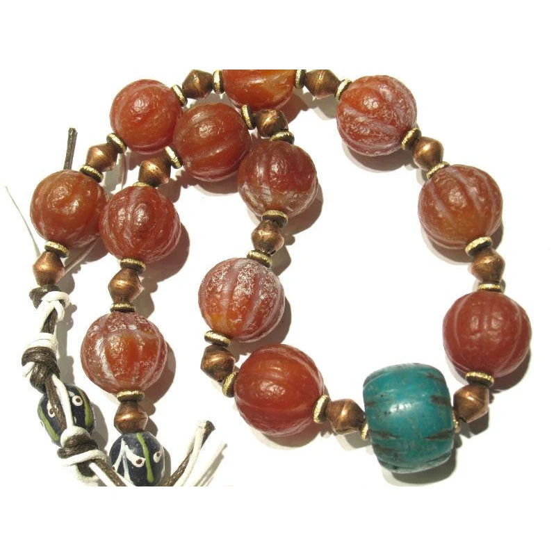 Contemporary Indian Carnelian Heirloom Necklace 5 - Image 5