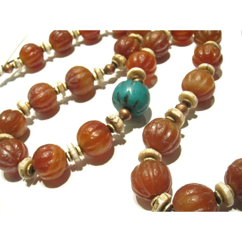 Contemporary Indian Carnelian Heirloom Necklace 6 - Image 3