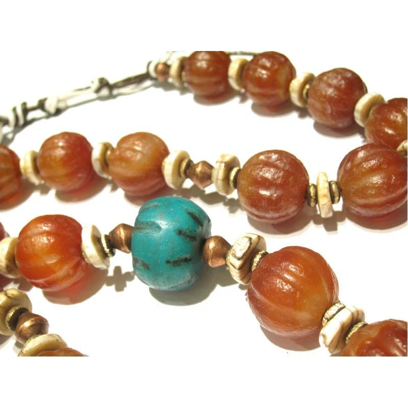 Contemporary Indian Carnelian Heirloom Necklace 6 - Image 4