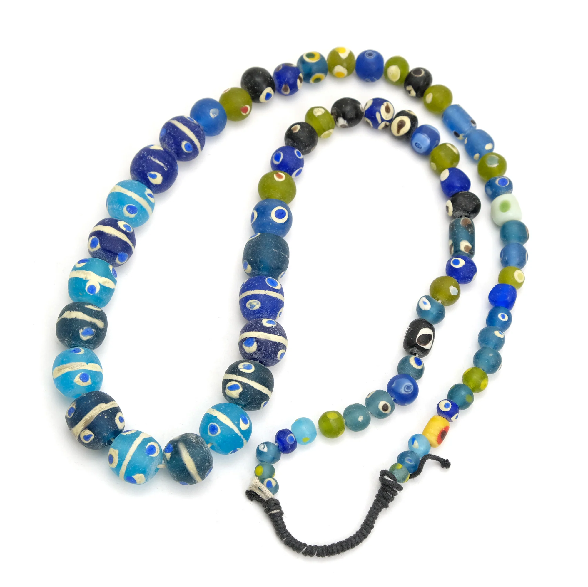 Contemporary Java Glass Roman Eye Beads Style Strand / Necklace #3 - Image 3