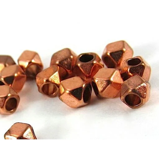 Copper Faceted Bead Strand - Image 2