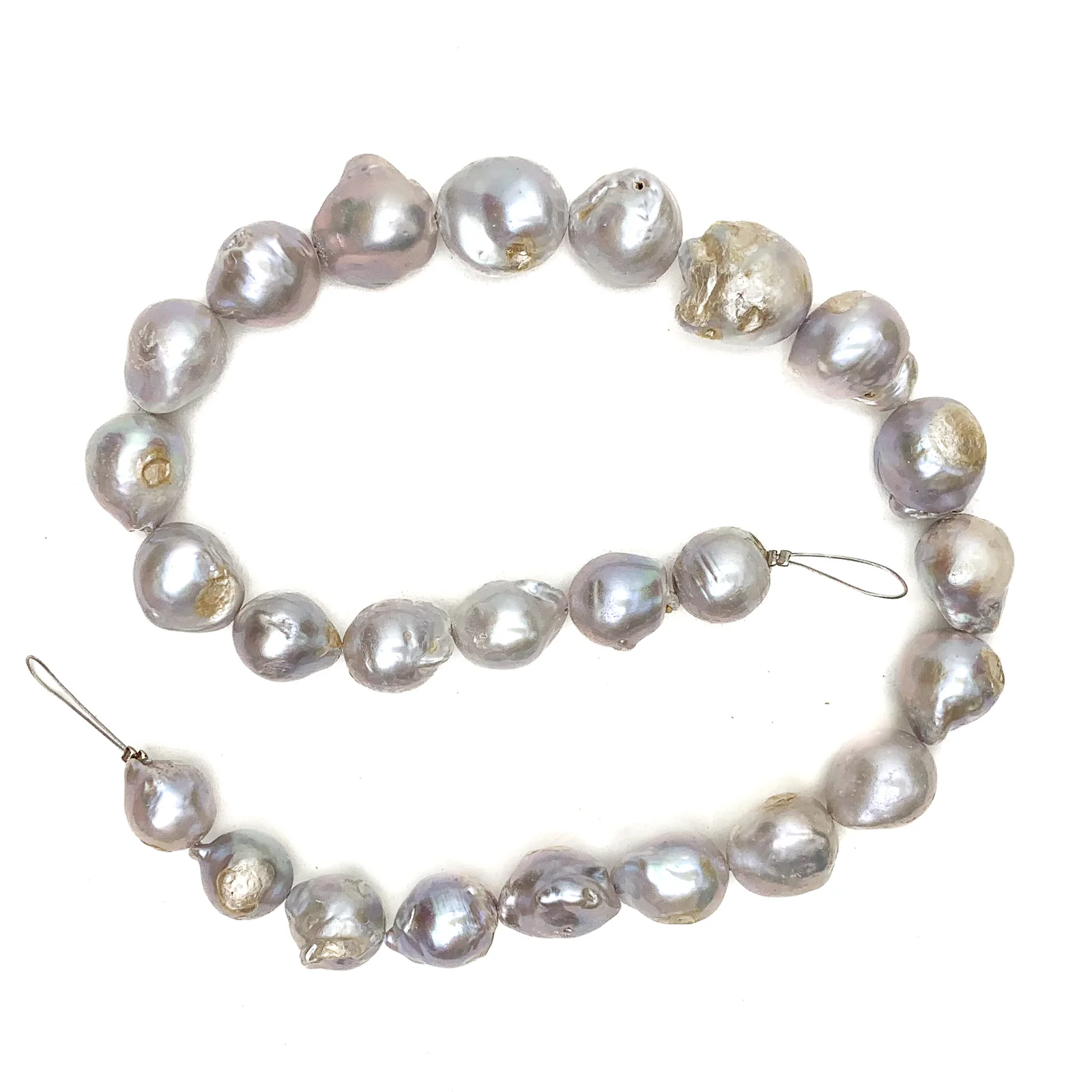 Copper Large Teardrop Freshwater Pearl Bead Strand - Image 5