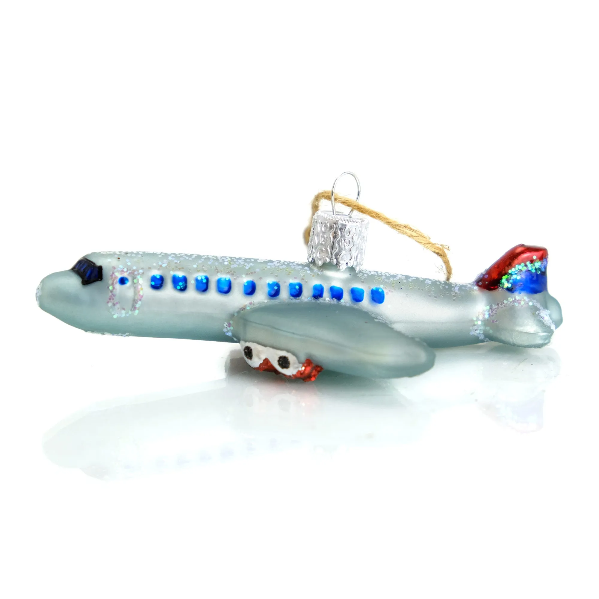 Safe Flying Passenger Airplane Travel Ornament - Image 2
