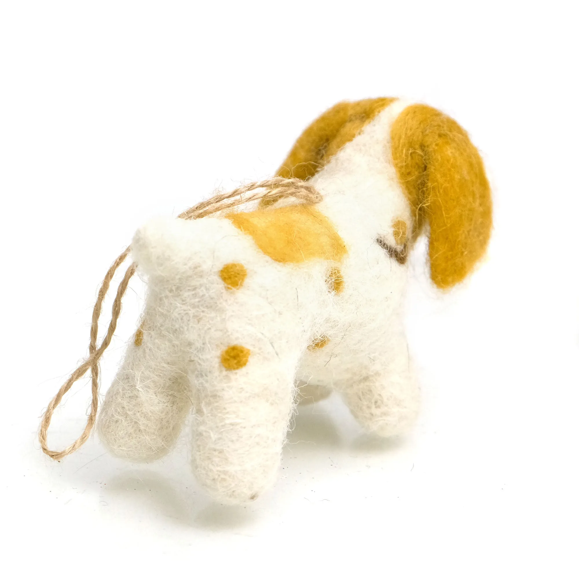 Festive Felted Dog Ornament 5 - Image 3