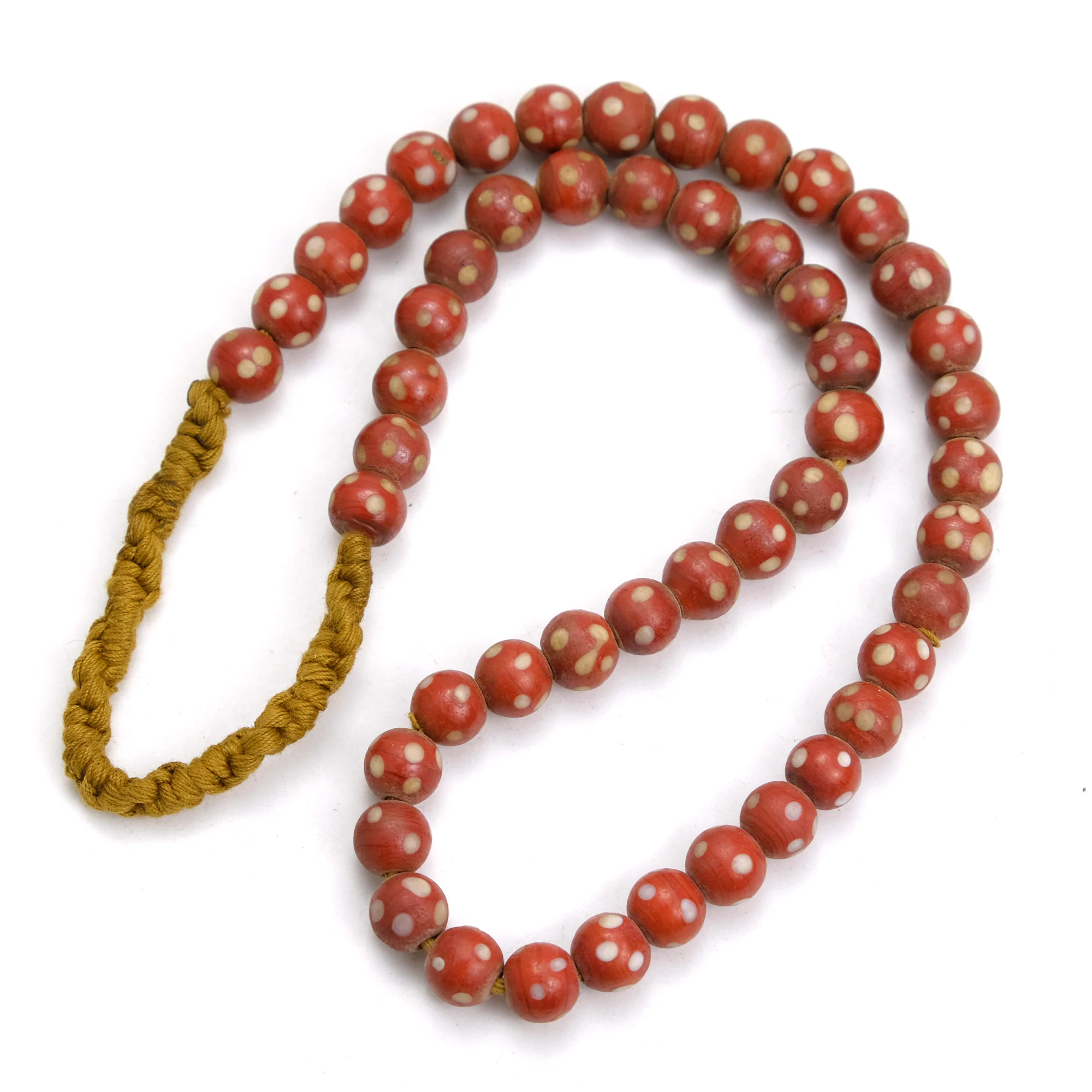 Red Dot Eye Bead Strand / Necklace - Image 2