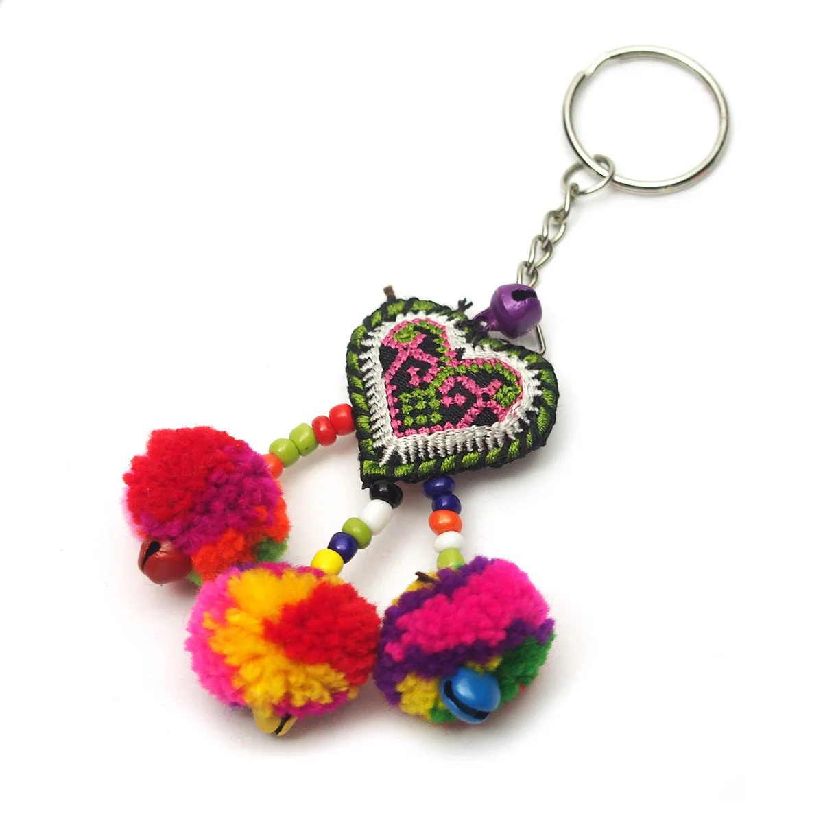 Hilltribe Bauble Keychain, C - Image 2