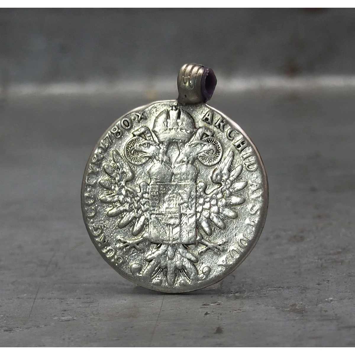 Maria Theresa Thaler Coin Pendant - Image 2
