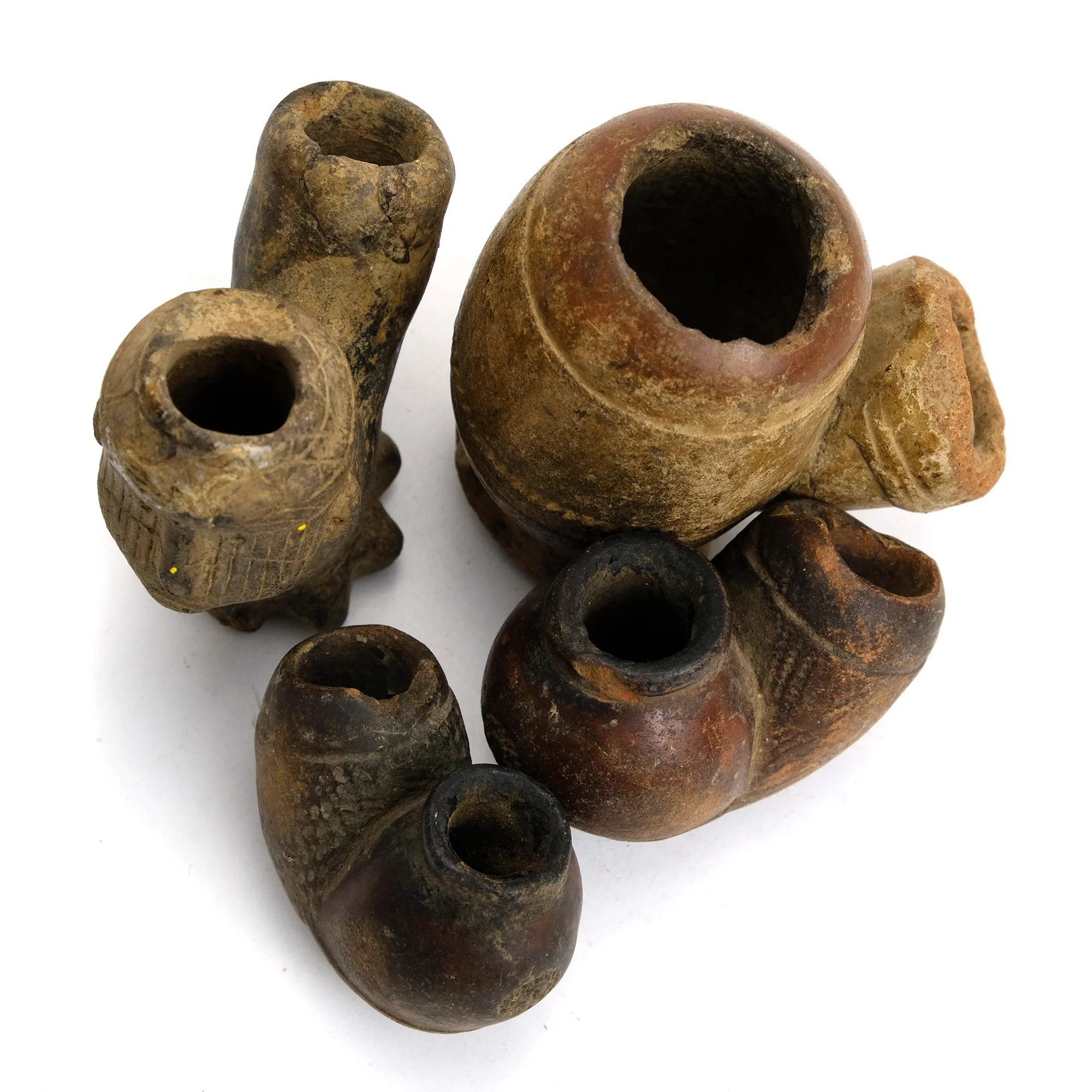 Terracotta Pipe Bowls from Nigeria Group - Image 2