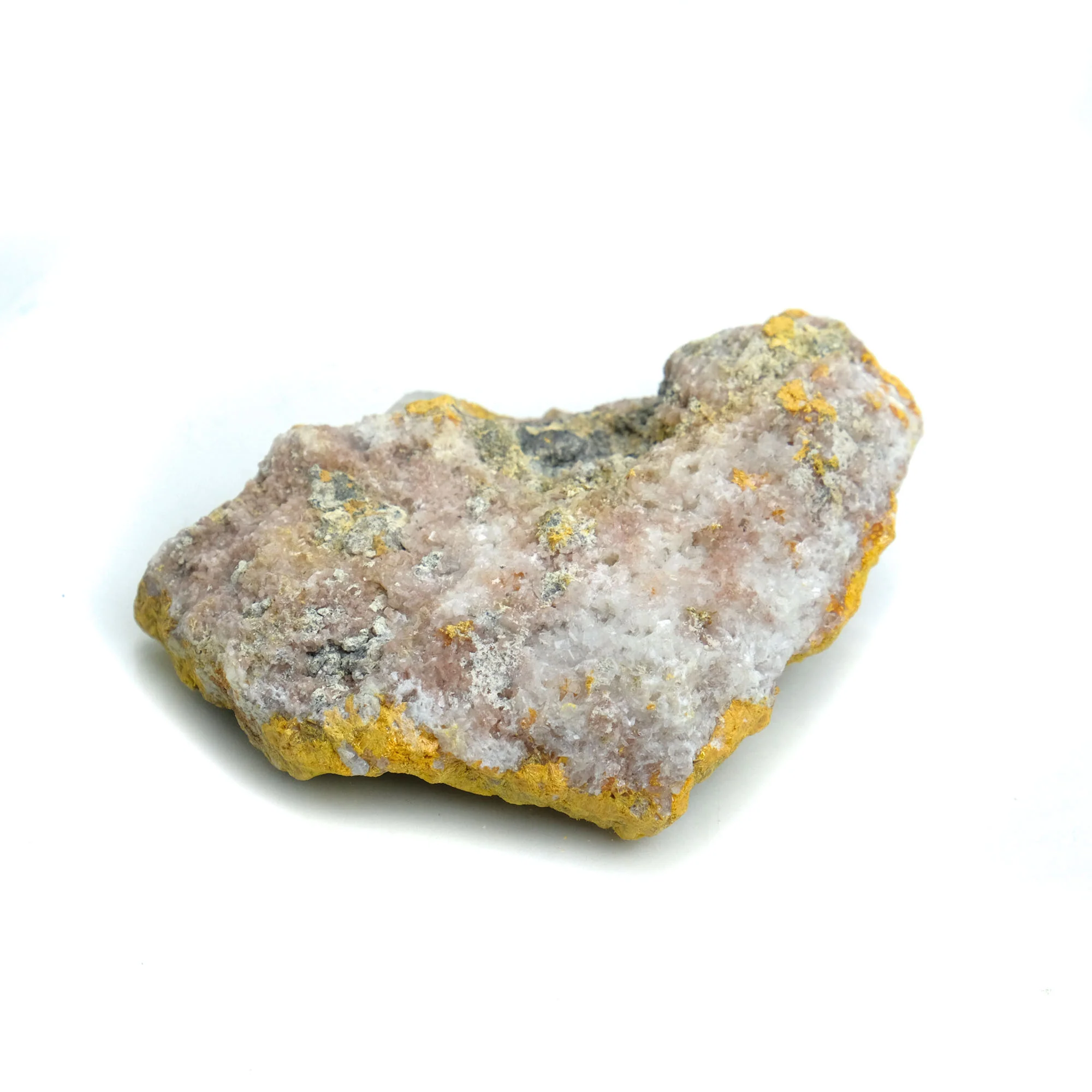 Rare Orpiment / Realgar Botryoidal Specimen with Violet Barite Crystals #93 - Image 6
