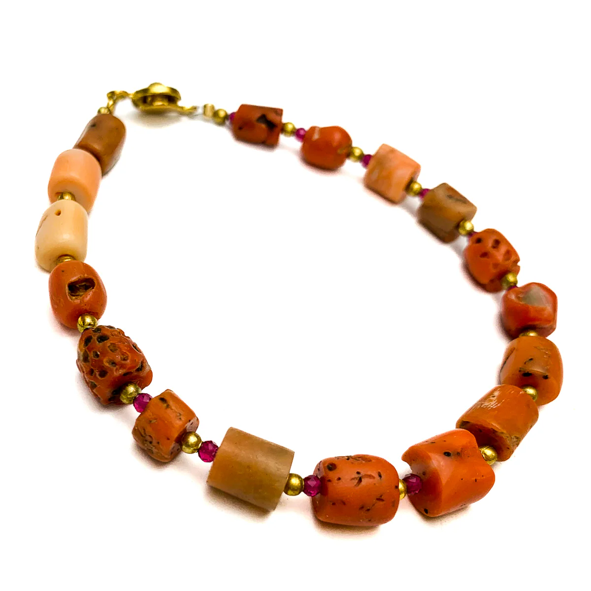 Coral Bracelet, 5- 8mm - Image 2