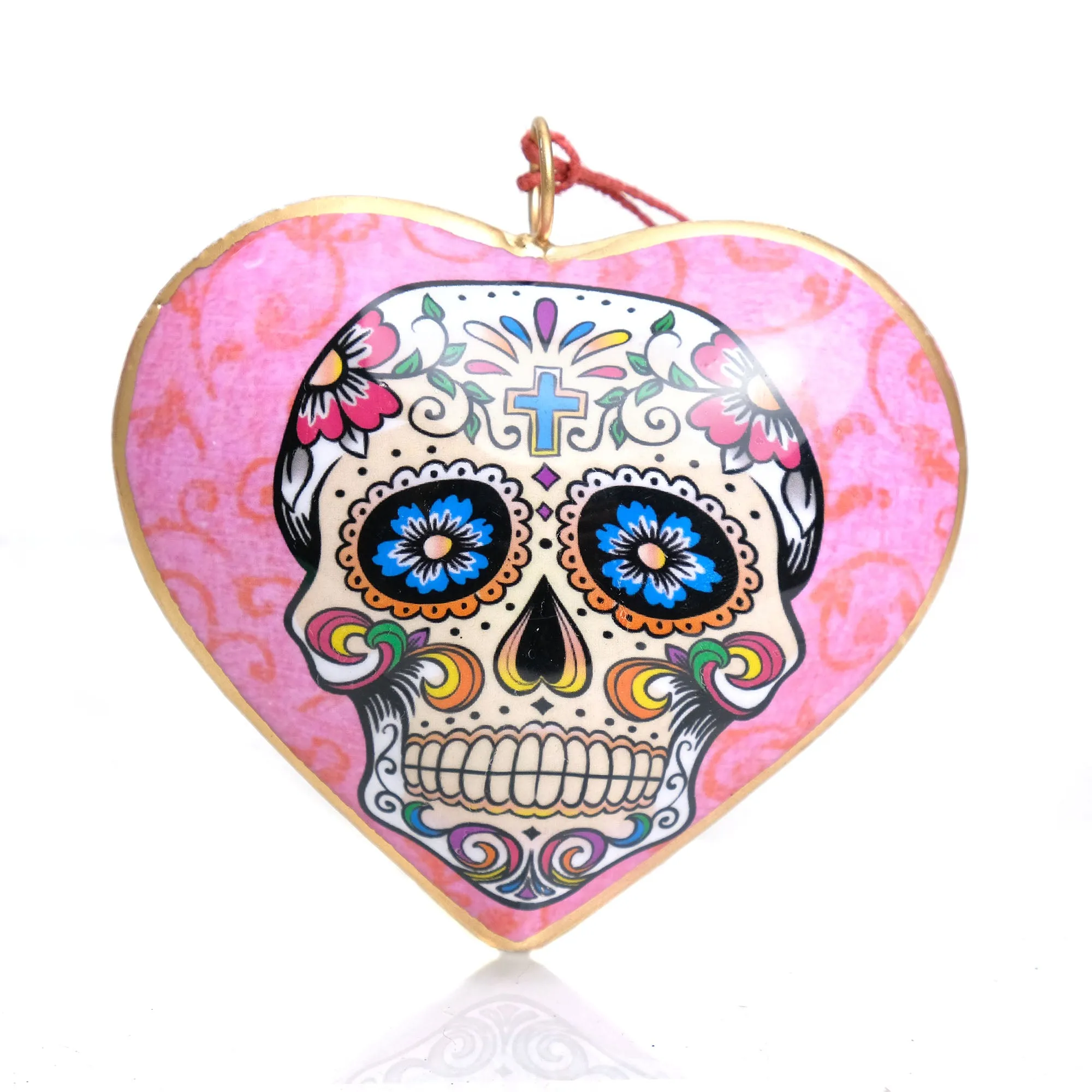 Loving Couple Picado Heart Ornament - Image 2