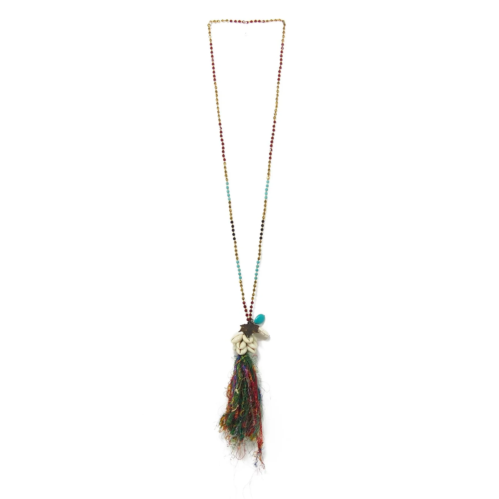 Cowrie Shell Hilltribe Necklace - Image 2