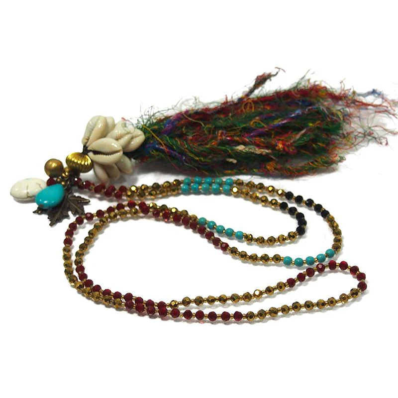 Cowrie Shell Hilltribe Necklace - Image 3