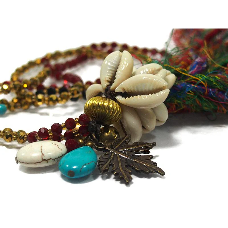 Cowrie Shell Hilltribe Necklace - Image 4