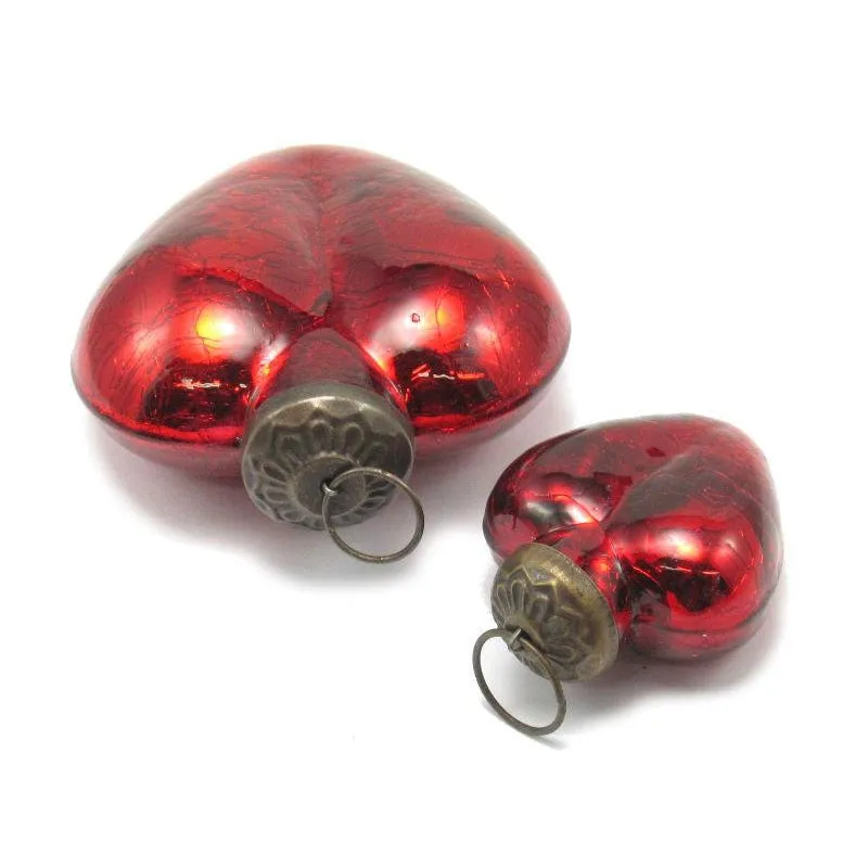 Crackle Heart Ornament - Image 3