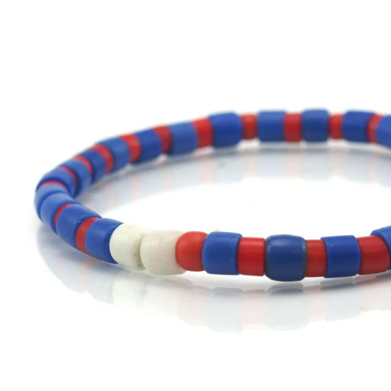 Czech Glass Trade Beads Stretch Bracelet - Image 2