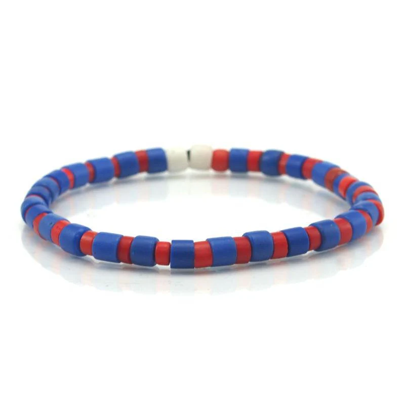 Czech Glass Trade Beads Stretch Bracelet - Image 3