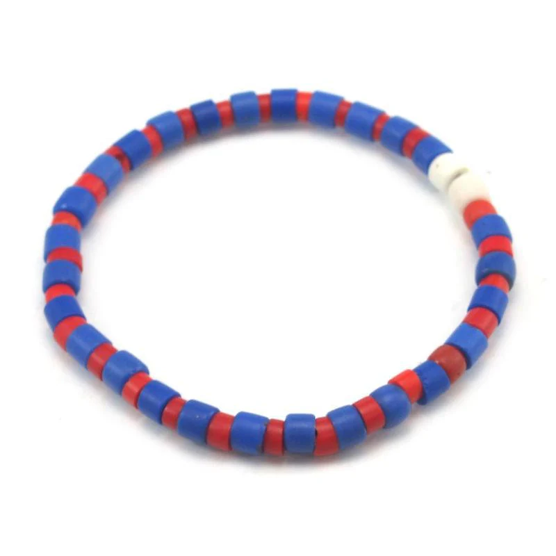 Czech Glass Trade Beads Stretch Bracelet - Image 4