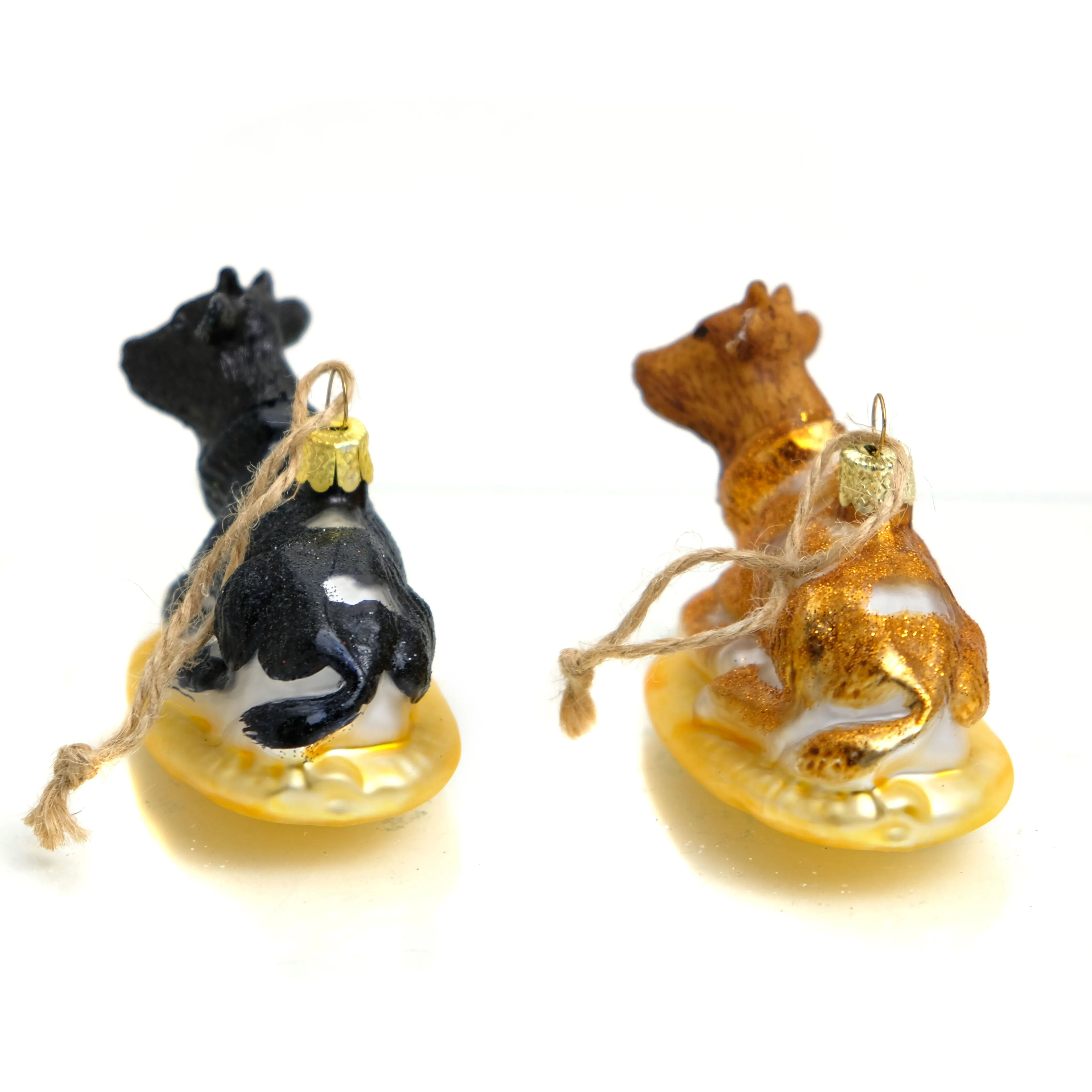Dairy Cow Glass Ornament - Image 3