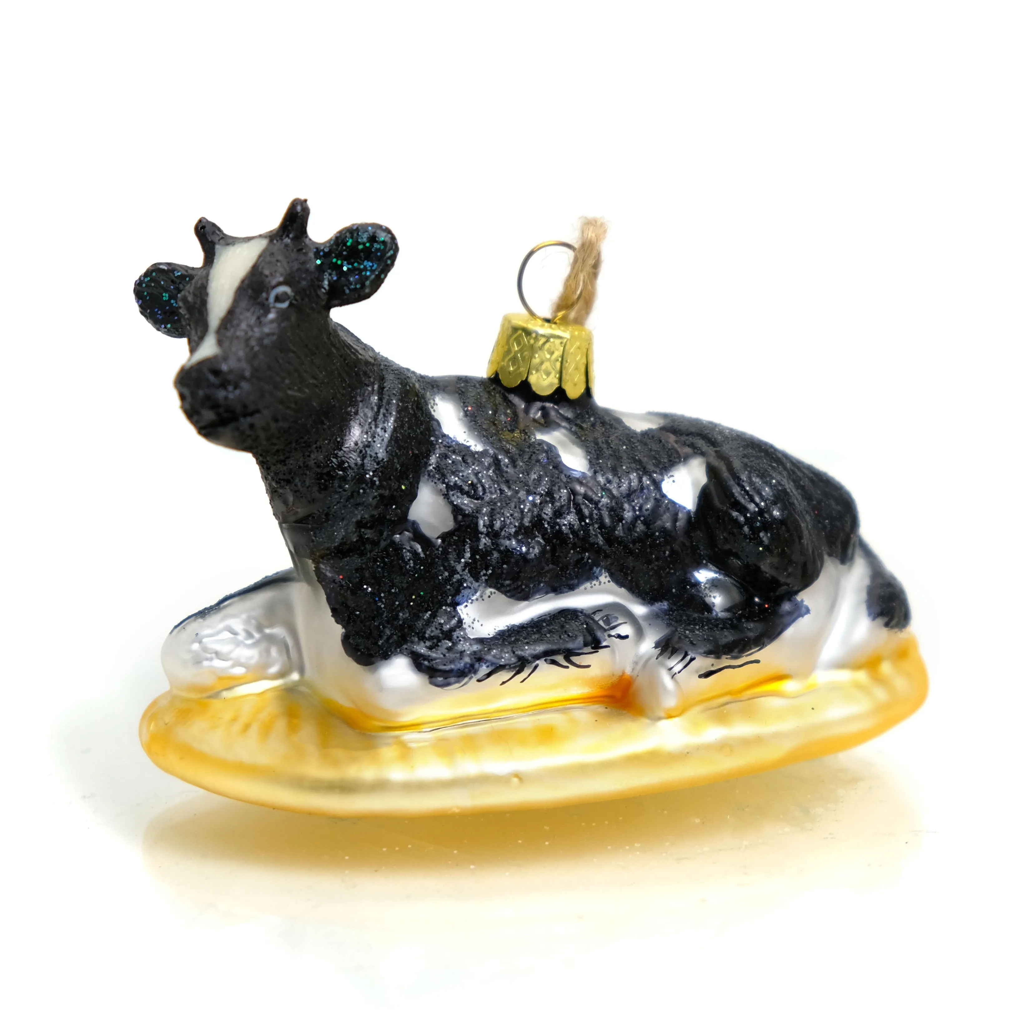 Dairy Cow Glass Ornament - Image 4