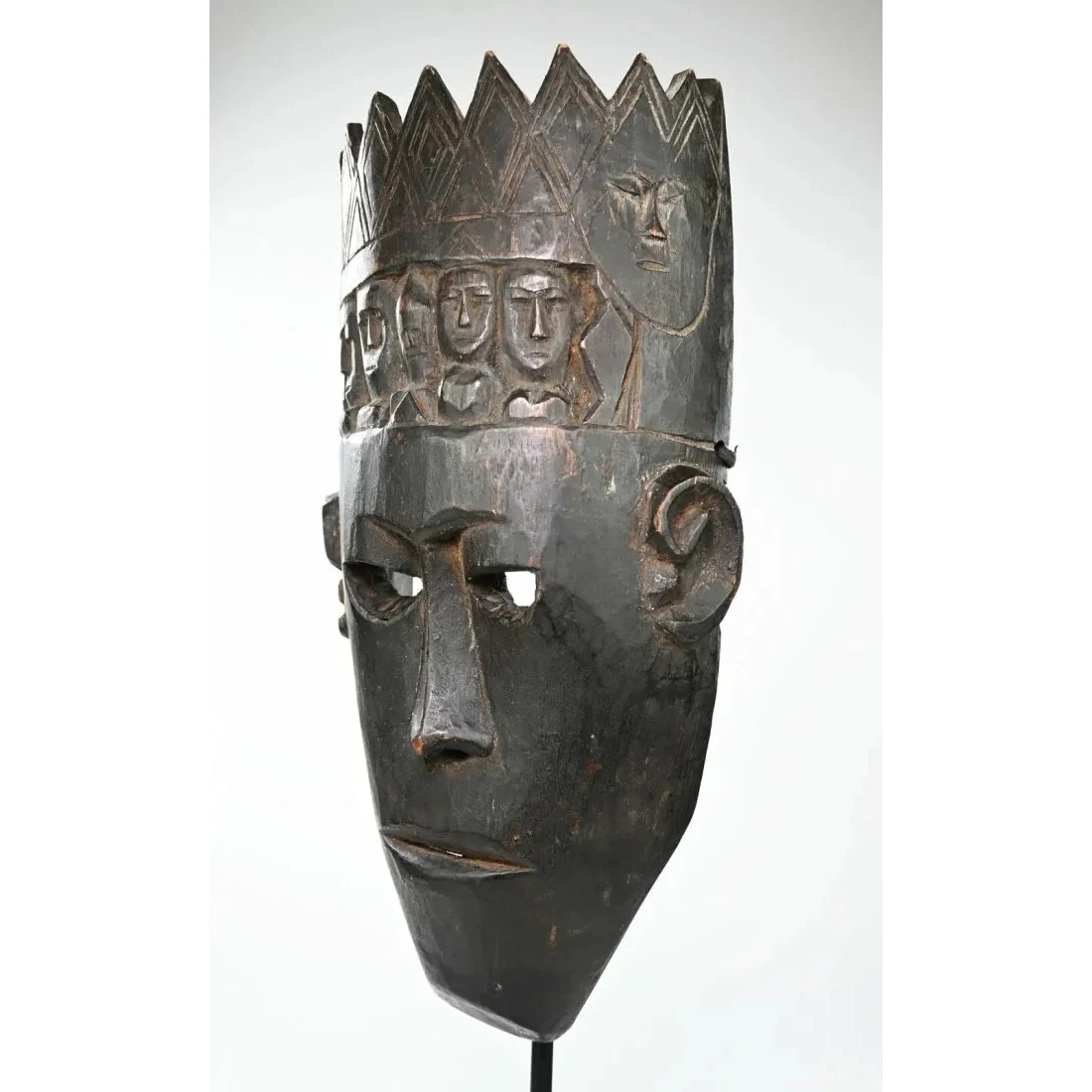 Nepal Dance Mask with Buddhist Crown - Image 2