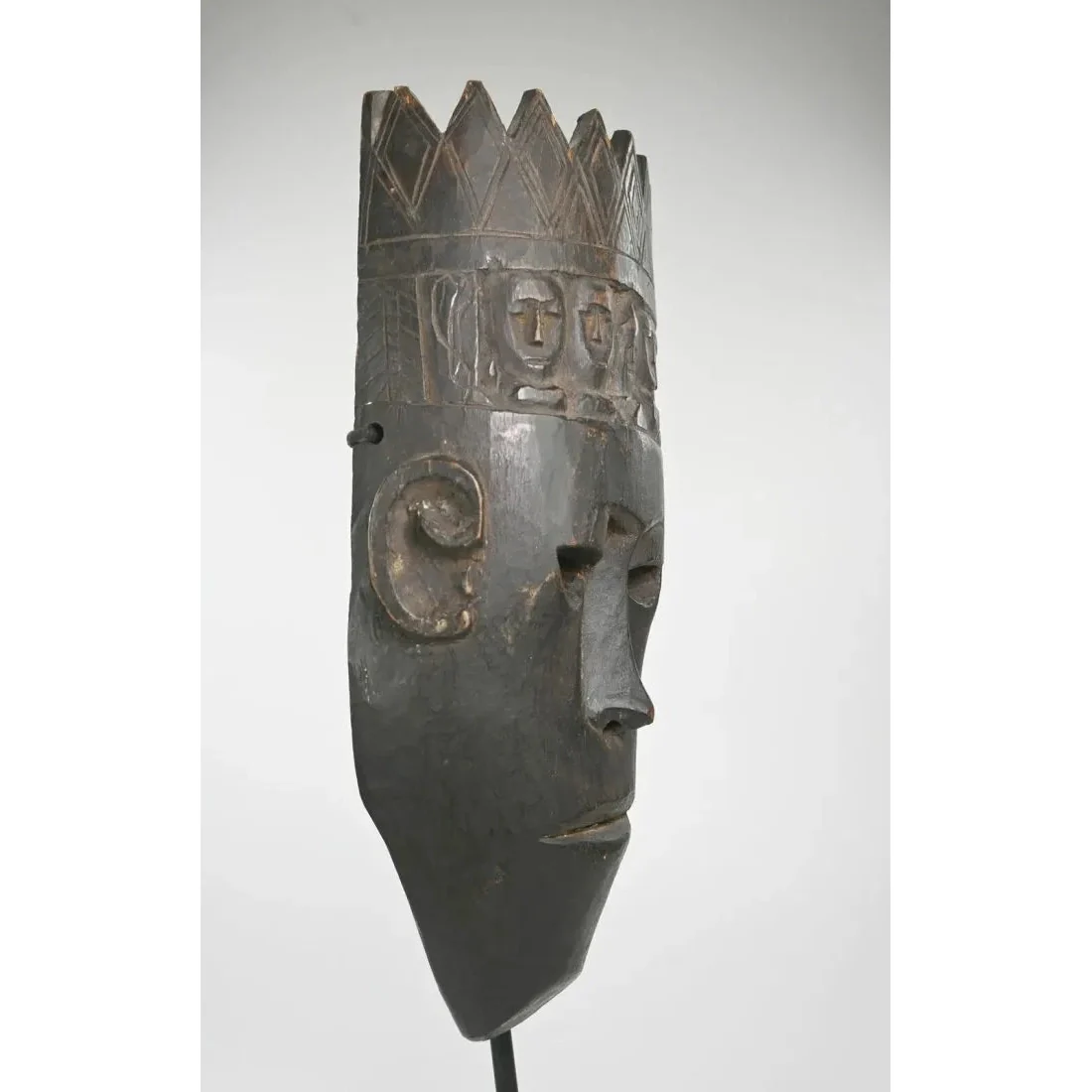 Nepal Dance Mask with Buddhist Crown - Image 5