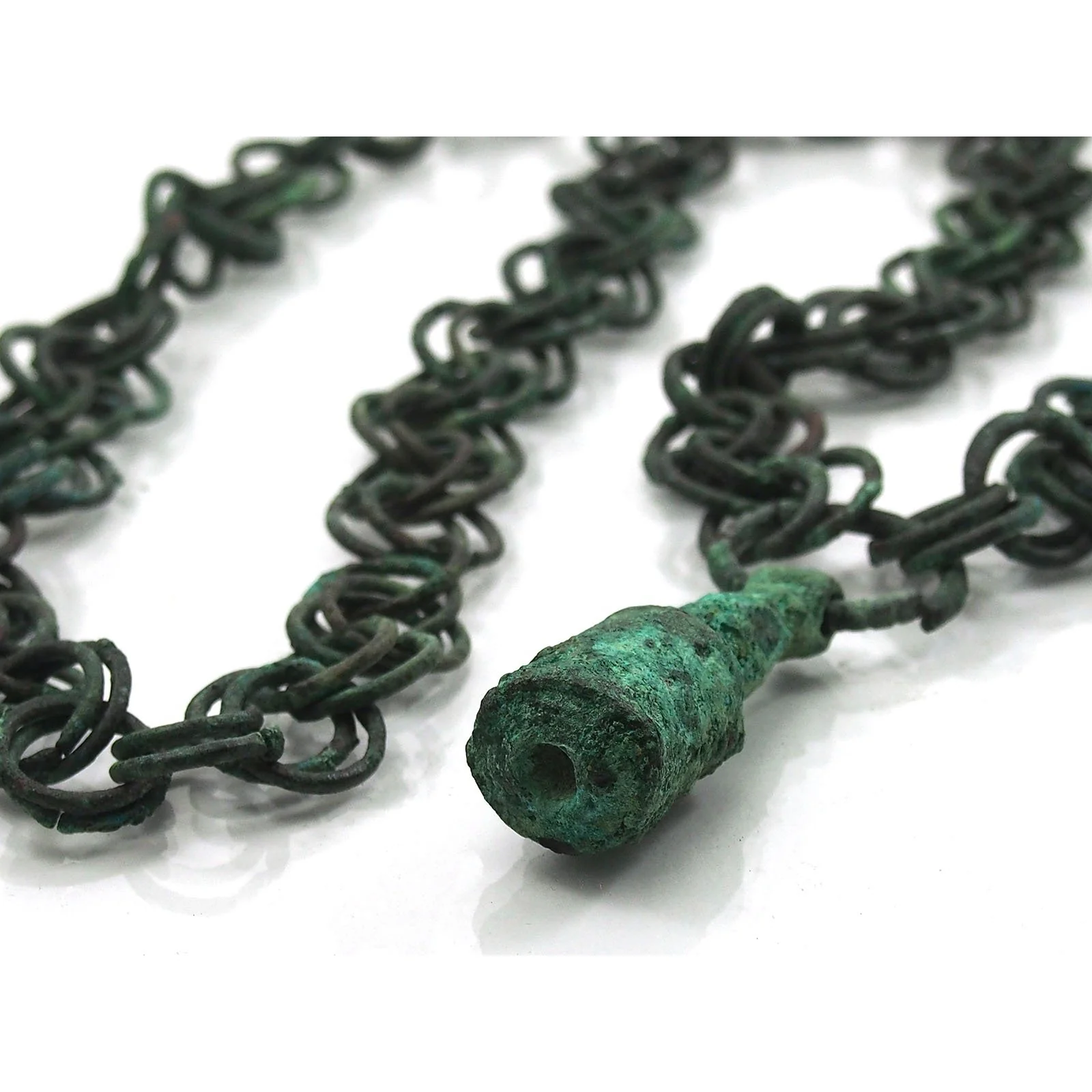 Djenne 16-18th Century Fine Bronze Chain Necklace from Mali - Image 3