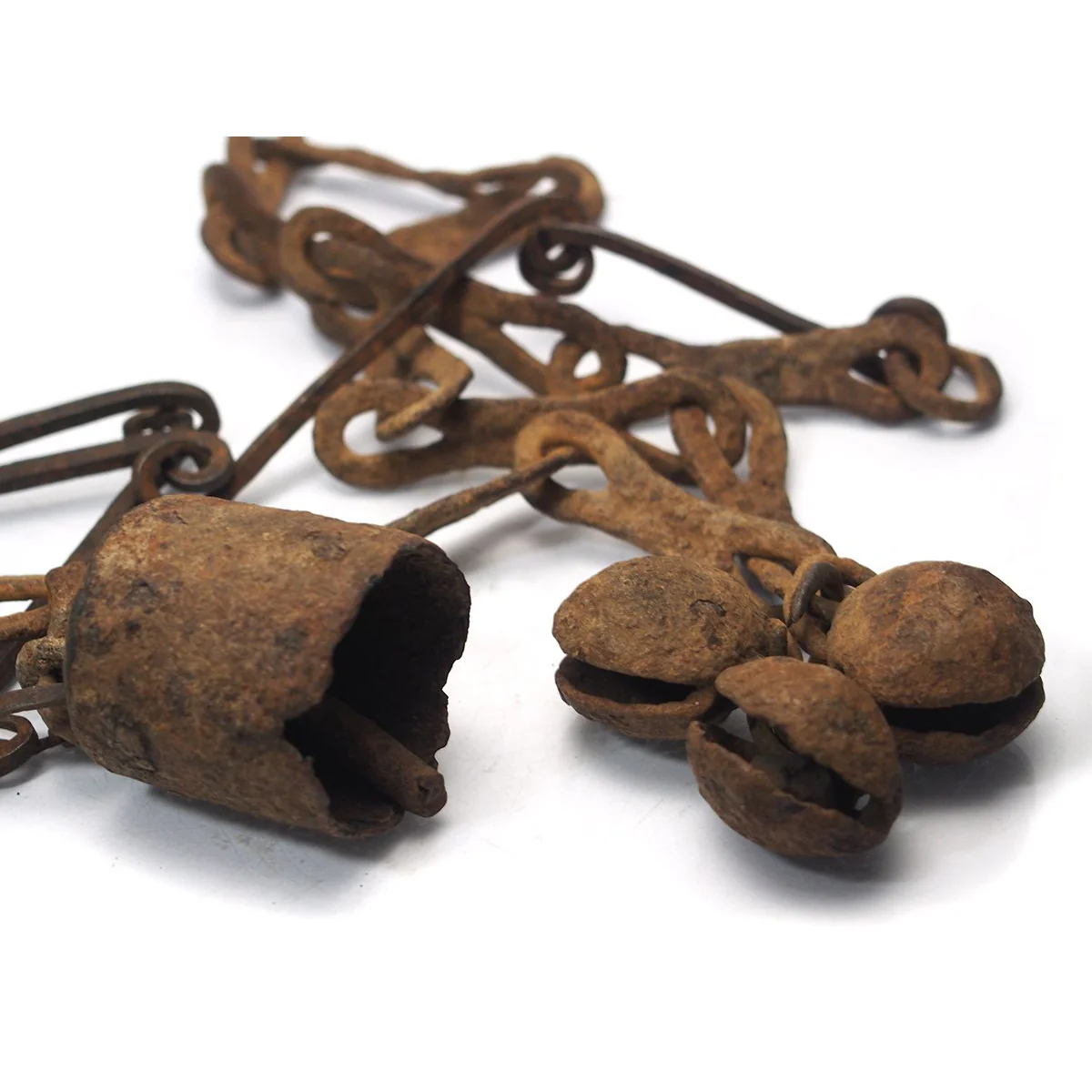 Dogon Blacksmith/ "Hogon" Antique Status Emblem Iron Necklaces E and F - Image 3