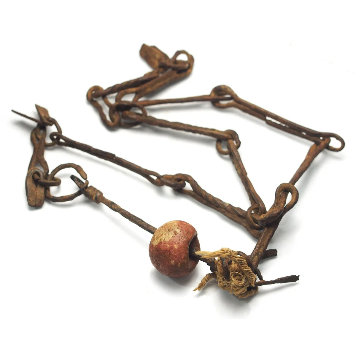 Dogon Blacksmith/ "Hogon" Antique Status Emblem Iron Necklaces A and B - Image 3