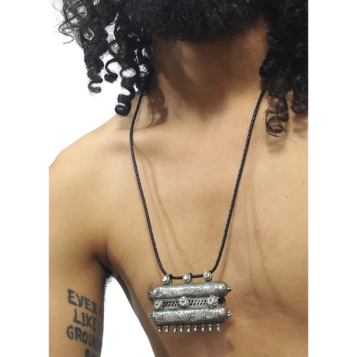Double Tawidh Silver Pendant - Image 3