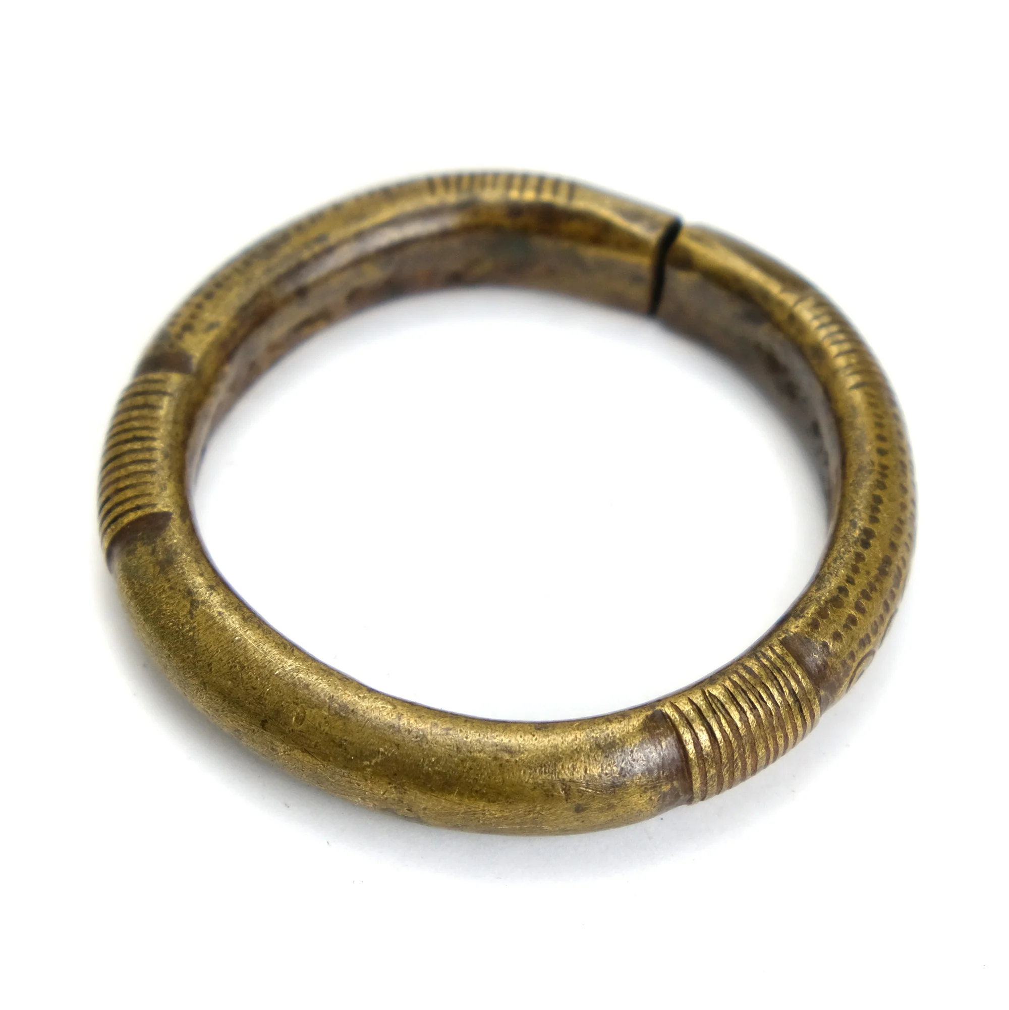 Dowry Wealth Currency Bangle Bracelets from Nigeria set of Four Bangles - Image 5