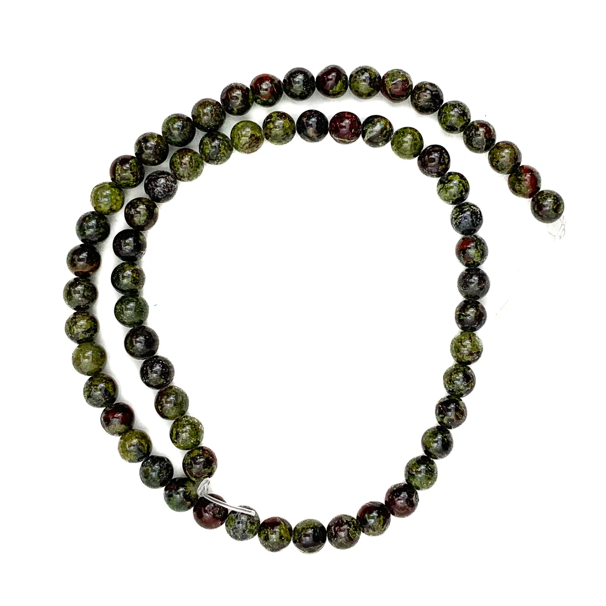 Dragon's Blood Jasper 6mm Round Bead Strand - Image 2
