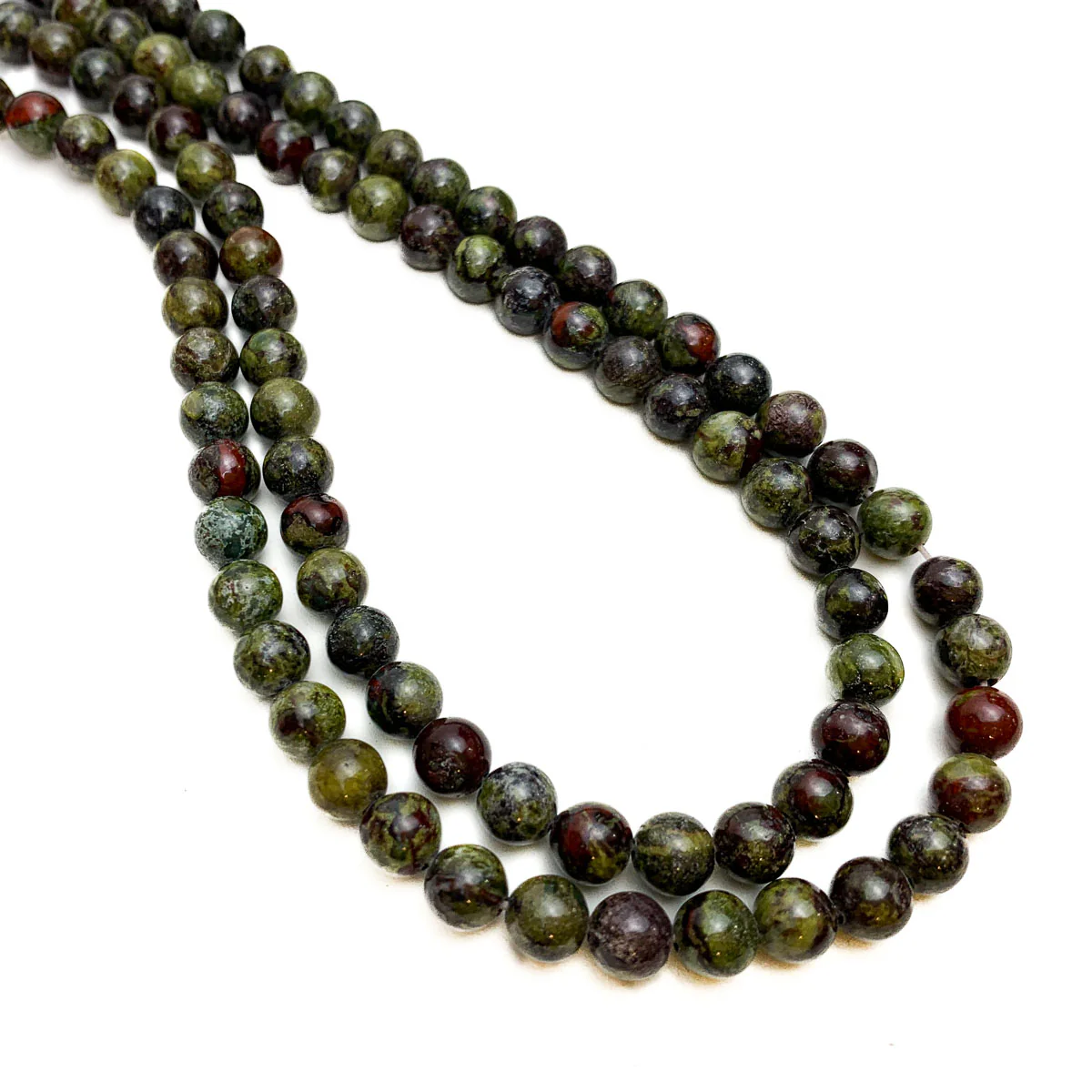 Dragon's Blood Jasper 6mm Round Bead Strand - Image 4
