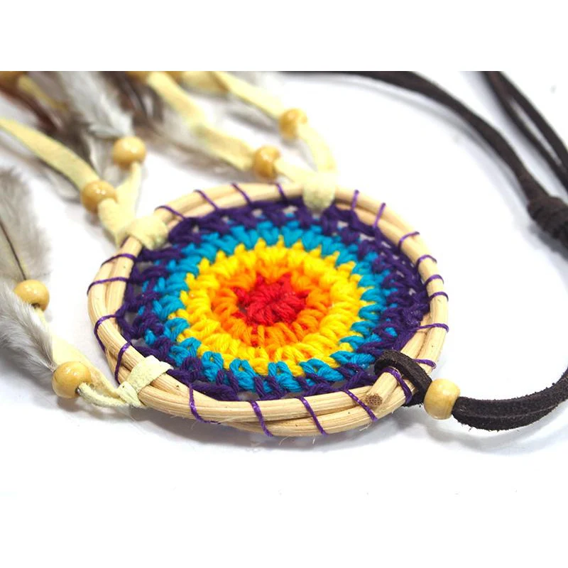 Dreamcatcher Necklace With Suede Cord 2 - Image 2