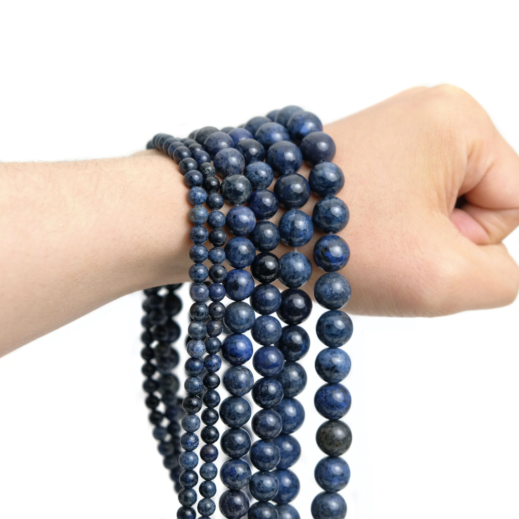 Dumortierite Smooth Rounds 6mm, 10mm, 12mm - Image 2