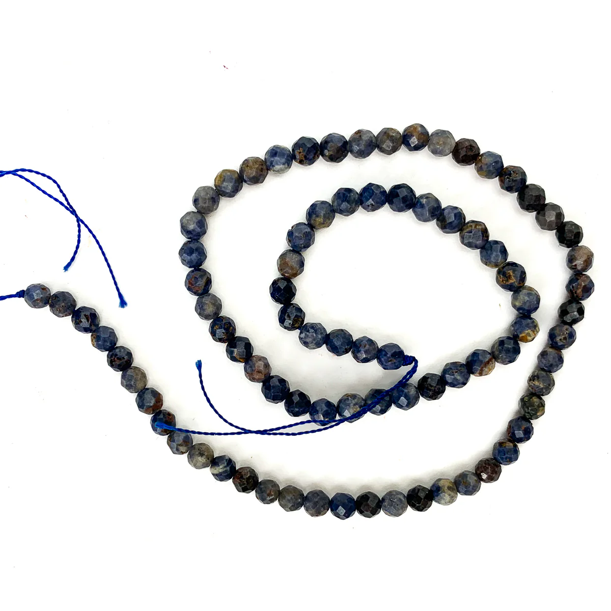 Dumortierite Sunset 4mm Faceted Rounds - Image 2