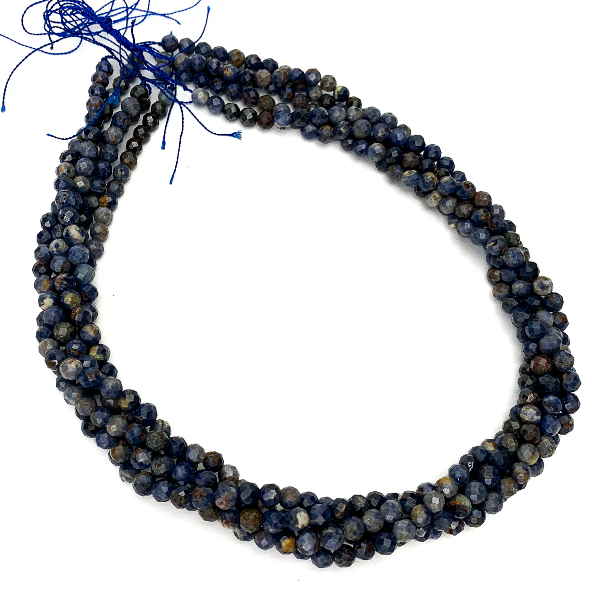 Dumortierite Sunset 4mm Faceted Rounds - Image 4
