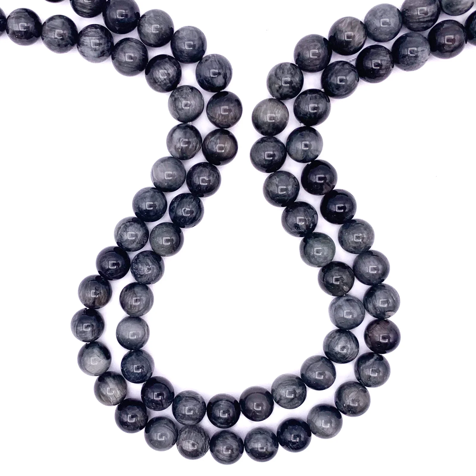 Eagle Eye 10mm Smooth Round Bead Strand - Image 3