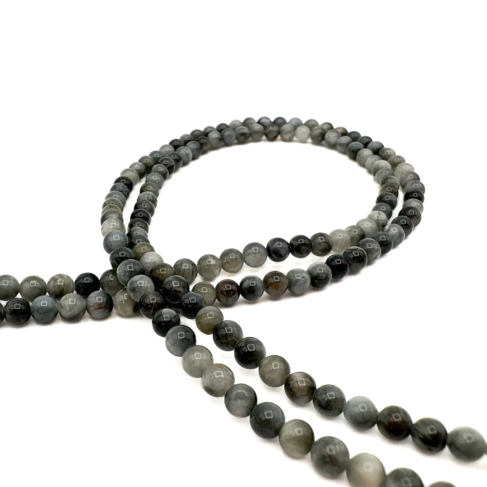 Eagle Eye 4.5mm Smooth Rounds Bead Strand - Image 5